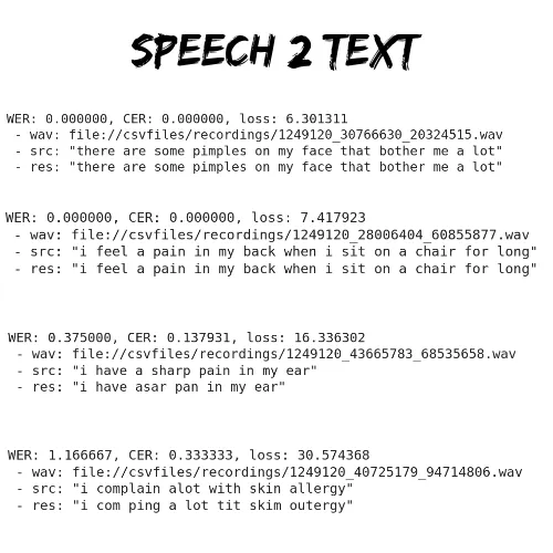 speech 2 text using deepspeech2